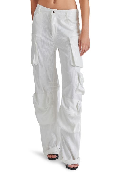 Duo Sequin Straight Leg Cargo Pants