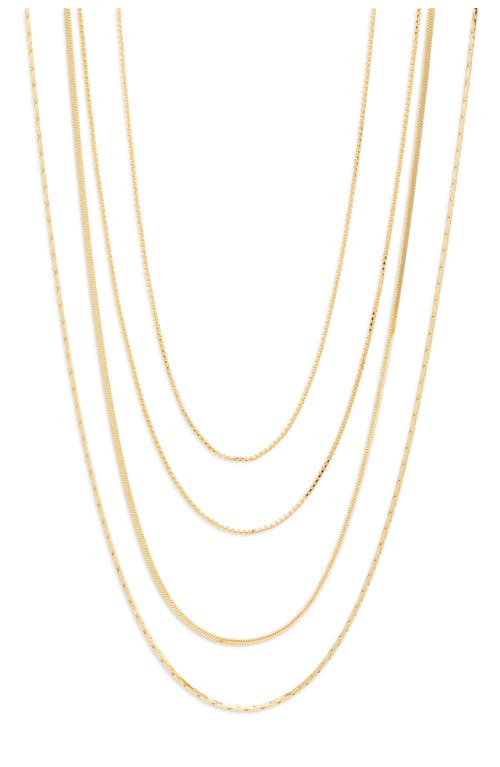 Nordstrom Demi Fine Layered Chain Necklace In Gold