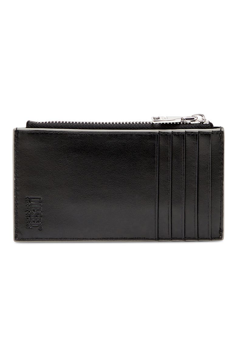 1DR Metallic Leather Card Holder, Alternate, color, SILVER