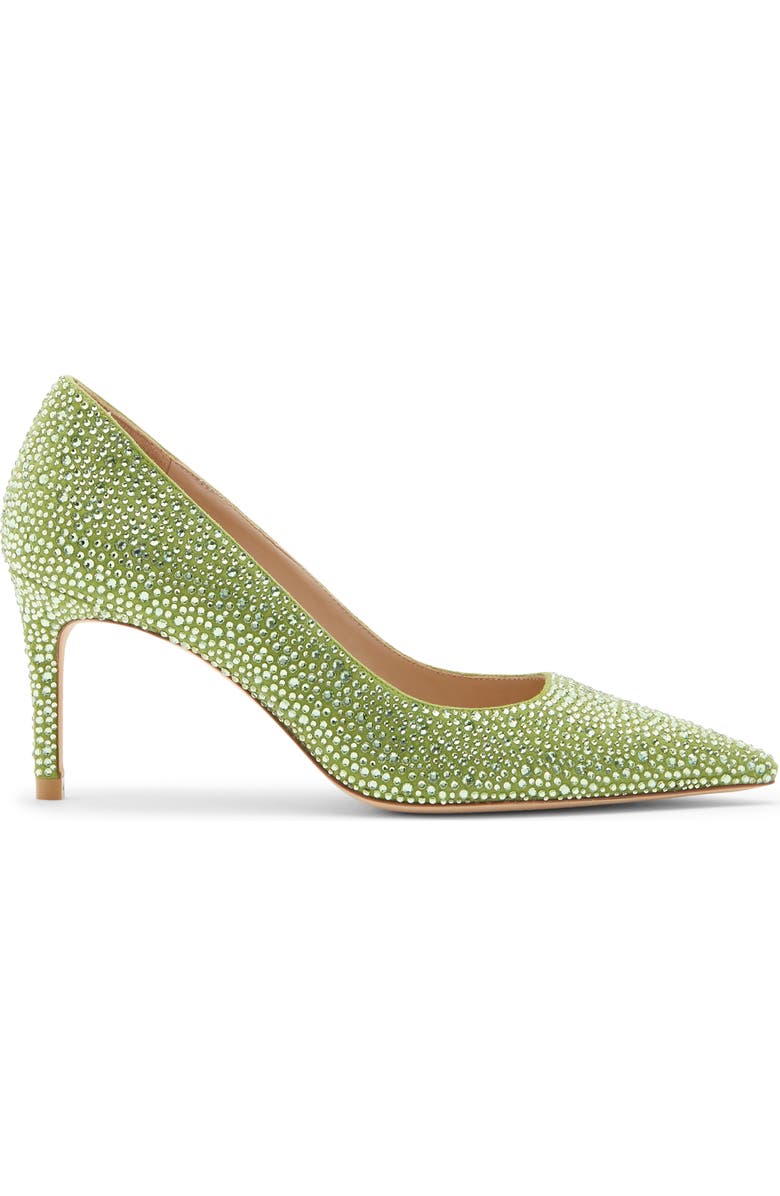 Stuart Weitzman Stuart Power Shine Pump, Alternate, color, Peridot