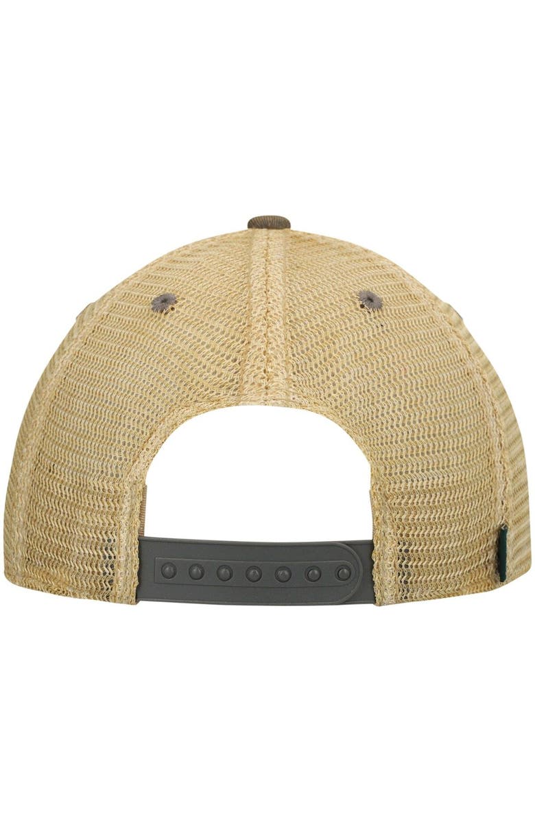 LEGACY ATHLETIC Men's Gray Kansas State Wildcats Legacy Point Old Favorite Trucker Snapback Hat, Alternate, color, Gray