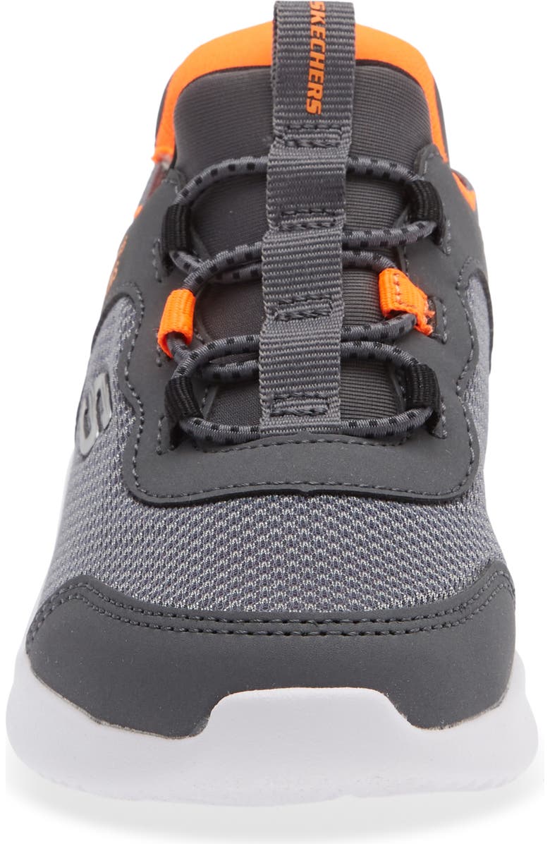SKECHERS Kids' Bounder Sneaker, Alternate, color, Charcoal/ Orange