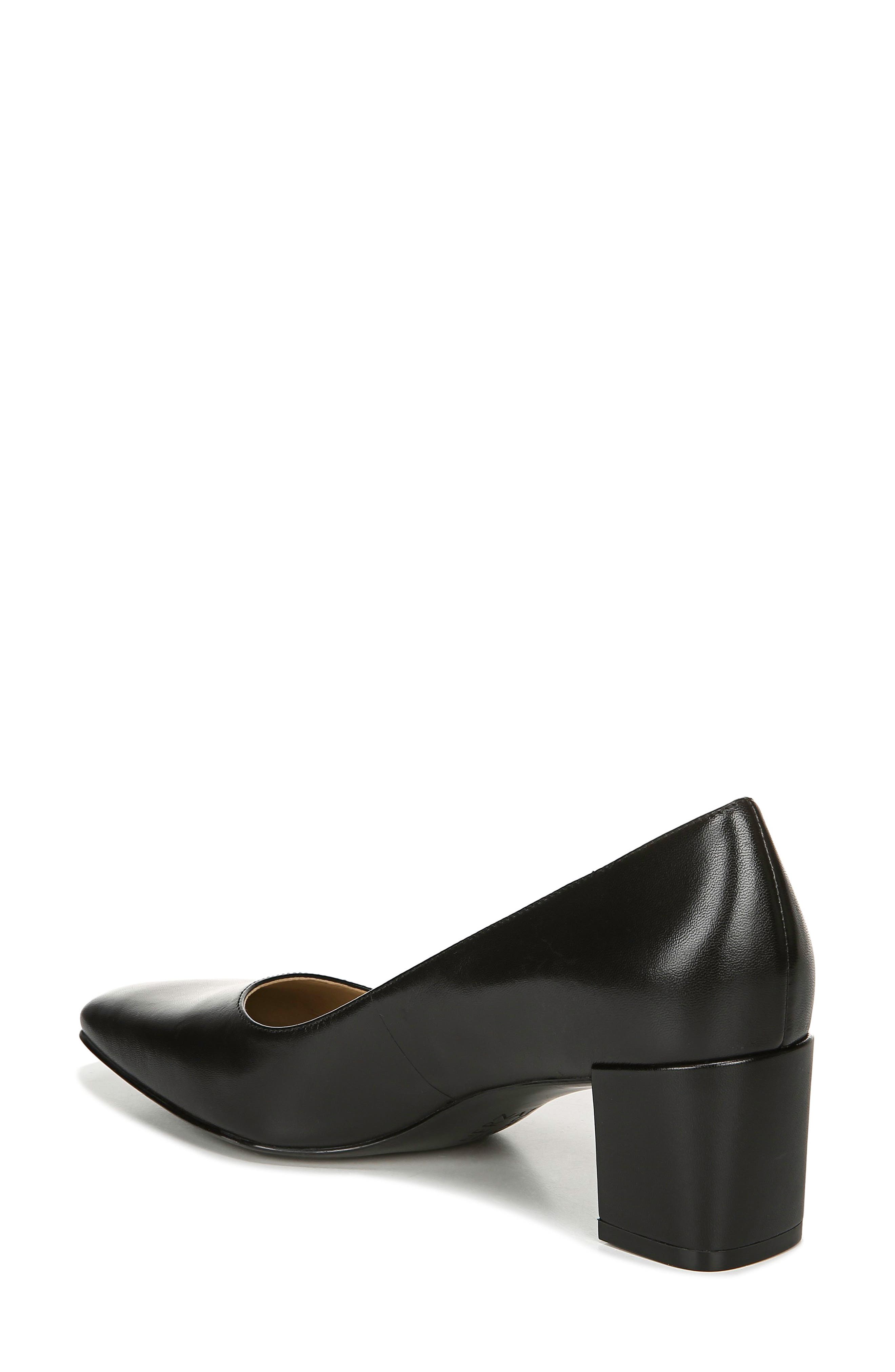 Naturalizer Karina Square Toe Pump, Alternate, color, Black Leather