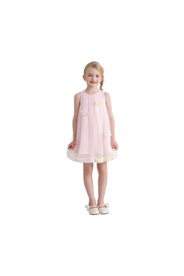 Serenelle Floral Embellished Tulle Dress, Alternate, color, Pink