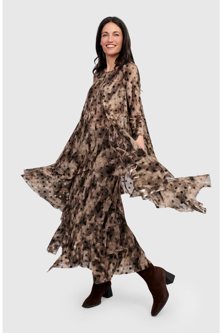 Frond Mesh Tunic, Alternate, color, Aquarelle