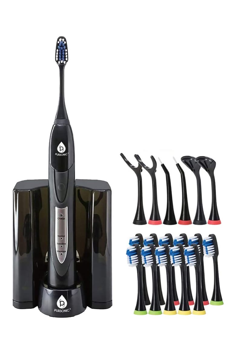 S520 Sonic Rechargeable Toothbrush, Alternate, color, BLACK