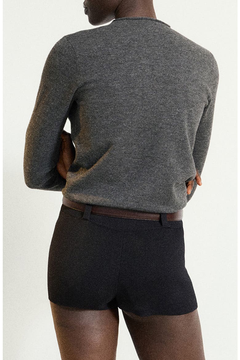 Diamond Crewneck Sweater, Alternate, color, CHARCOAL