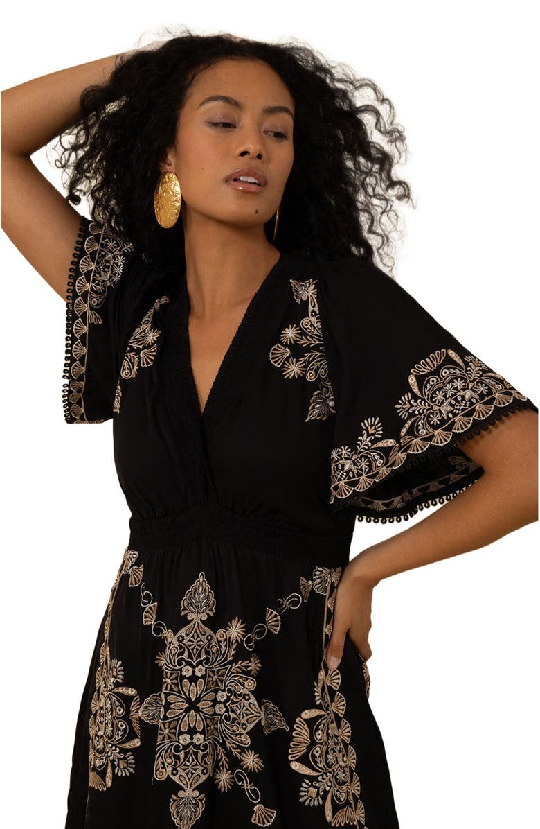 Hale Bob Elora Embroidered Dress, Alternate, color, 