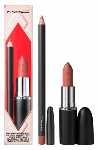 MAC Cosmetics Topsy Teddy Matte Lipstick + Lip Liner Gift Set $50 Value