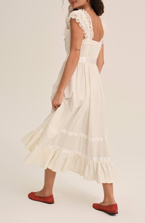 For Love & Lemons Sweet Summer Midi Dress In White