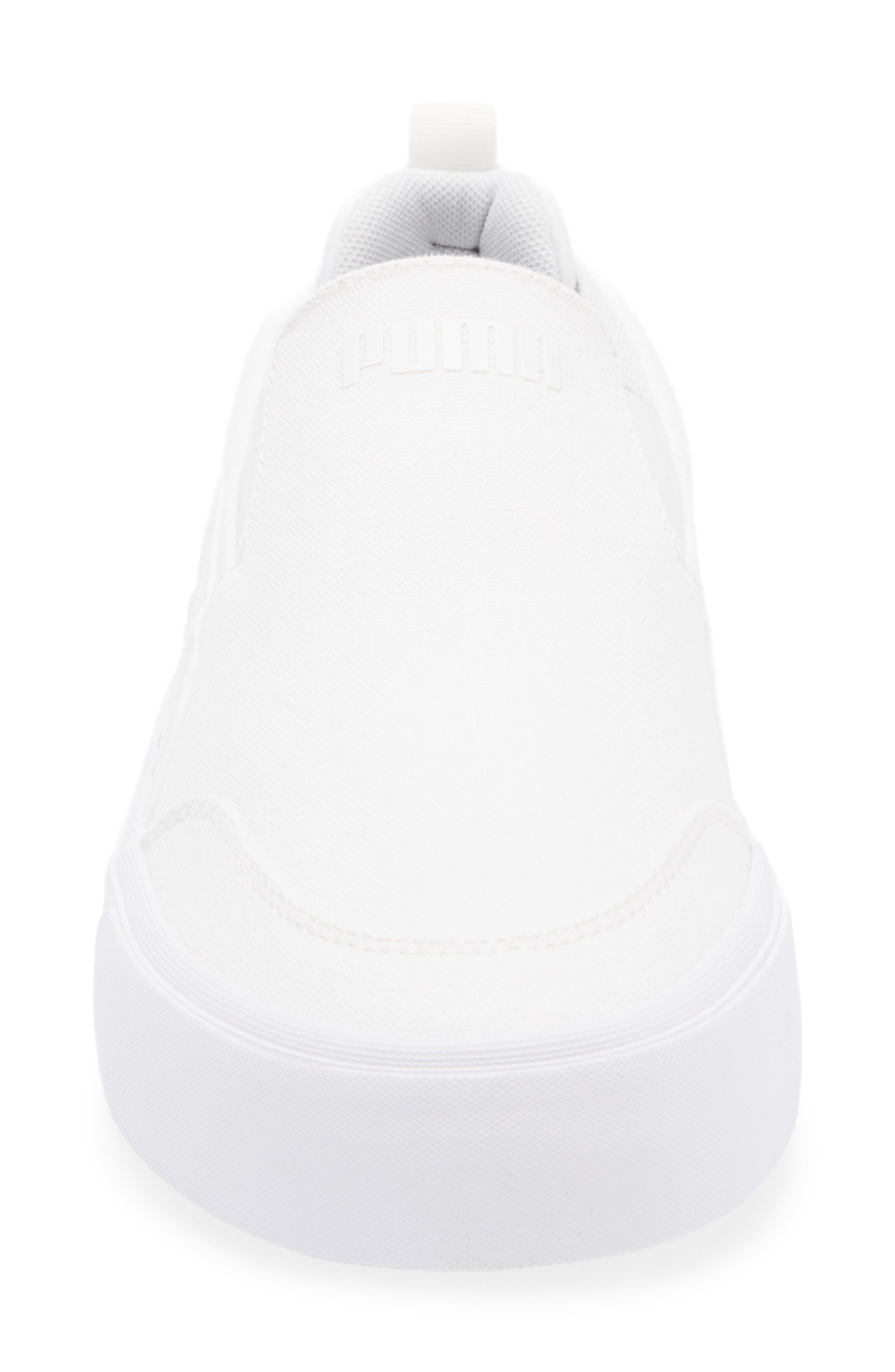 PUMA Court Classic Vulcanized Slip-On Sneaker, Alternate, color, Puma White/ Puma White