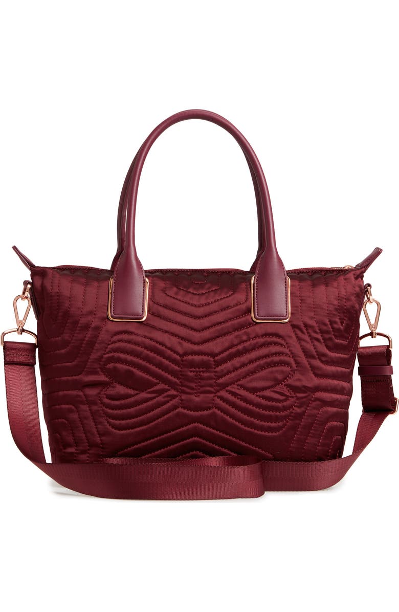 Ted Baker London Akebia Quilted Bow Small Nylon Tote, Alternate, color,