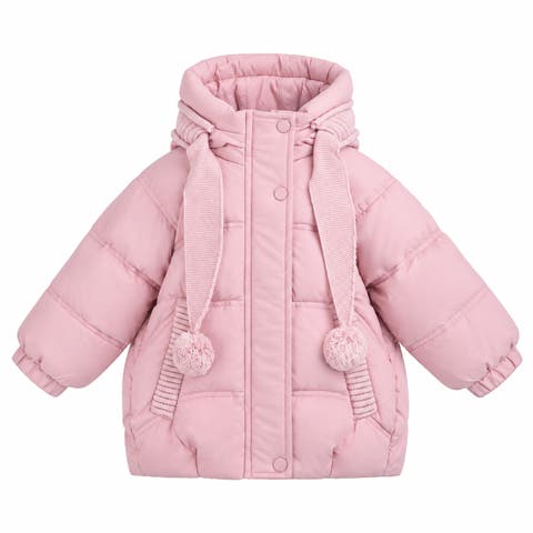 Pom-pom Puffer Jacket
