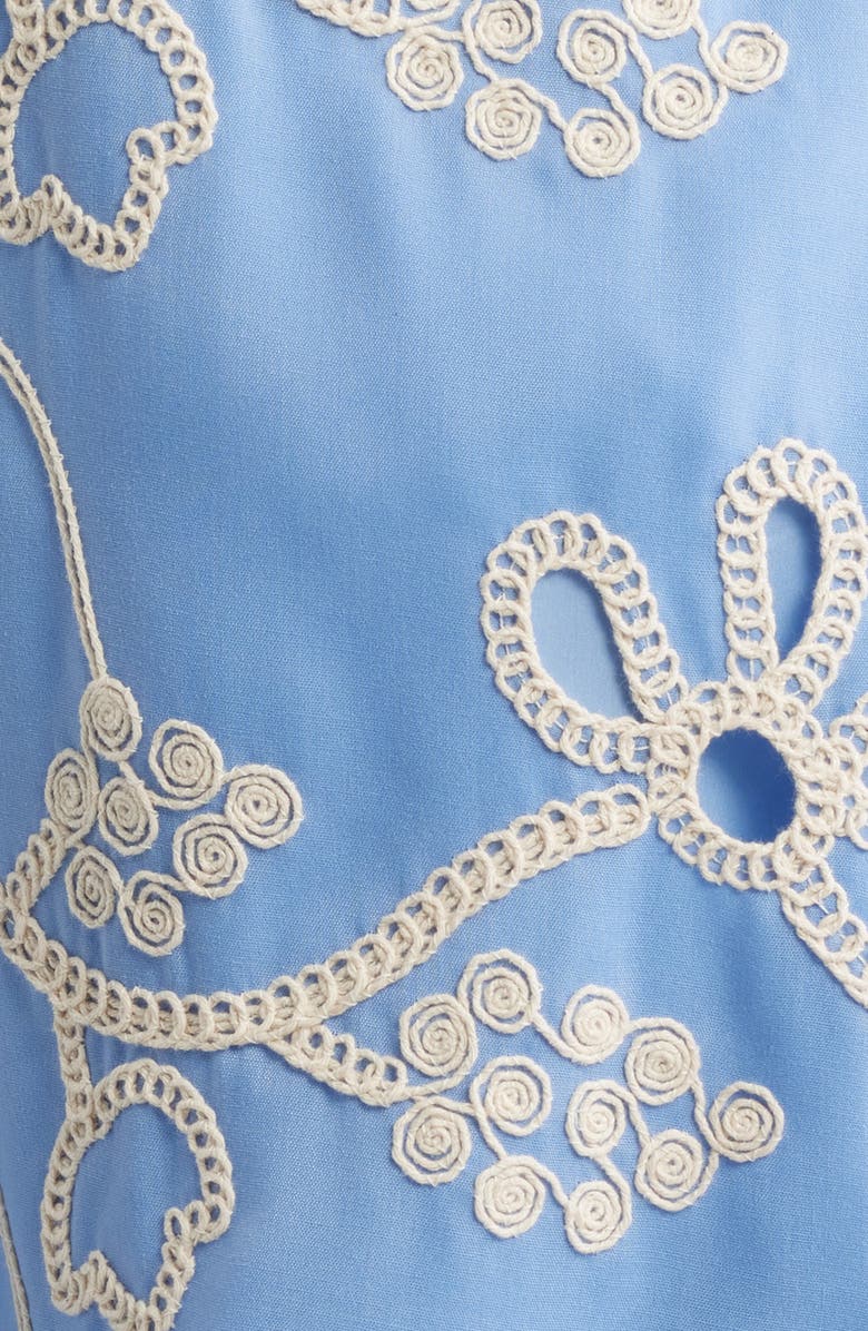 Sam Edelman Embroidered Tiered Midi Shirtdress, Alternate, color,