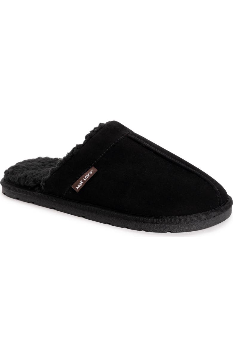 MUK LUKS Abbot Faux Shearling Lined Slipper, Main, color,