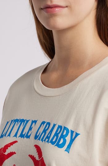 A Little Crabby Cotton Graphic T-Shirt