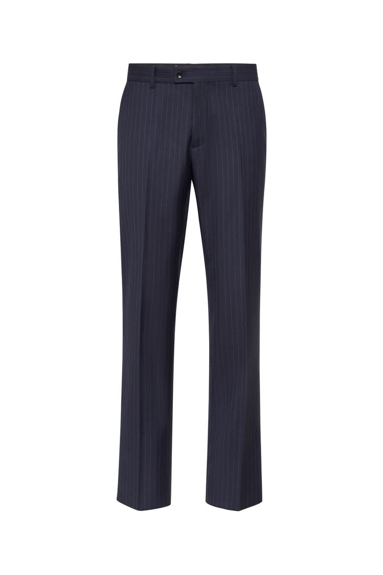 Gessato Classic Trousers Joy Fit Men, Main, color, navy