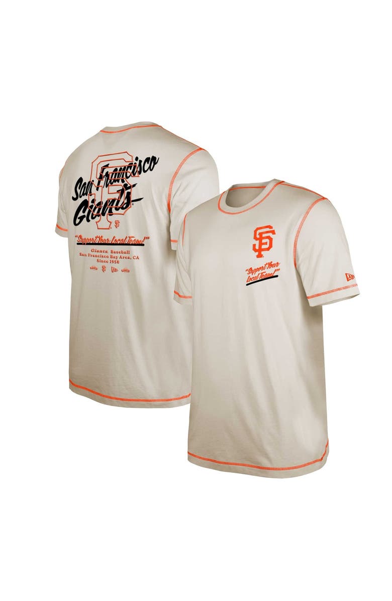 New Era Men's New Era White San Francisco Giants Team Split T-Shirt, Main, color, 