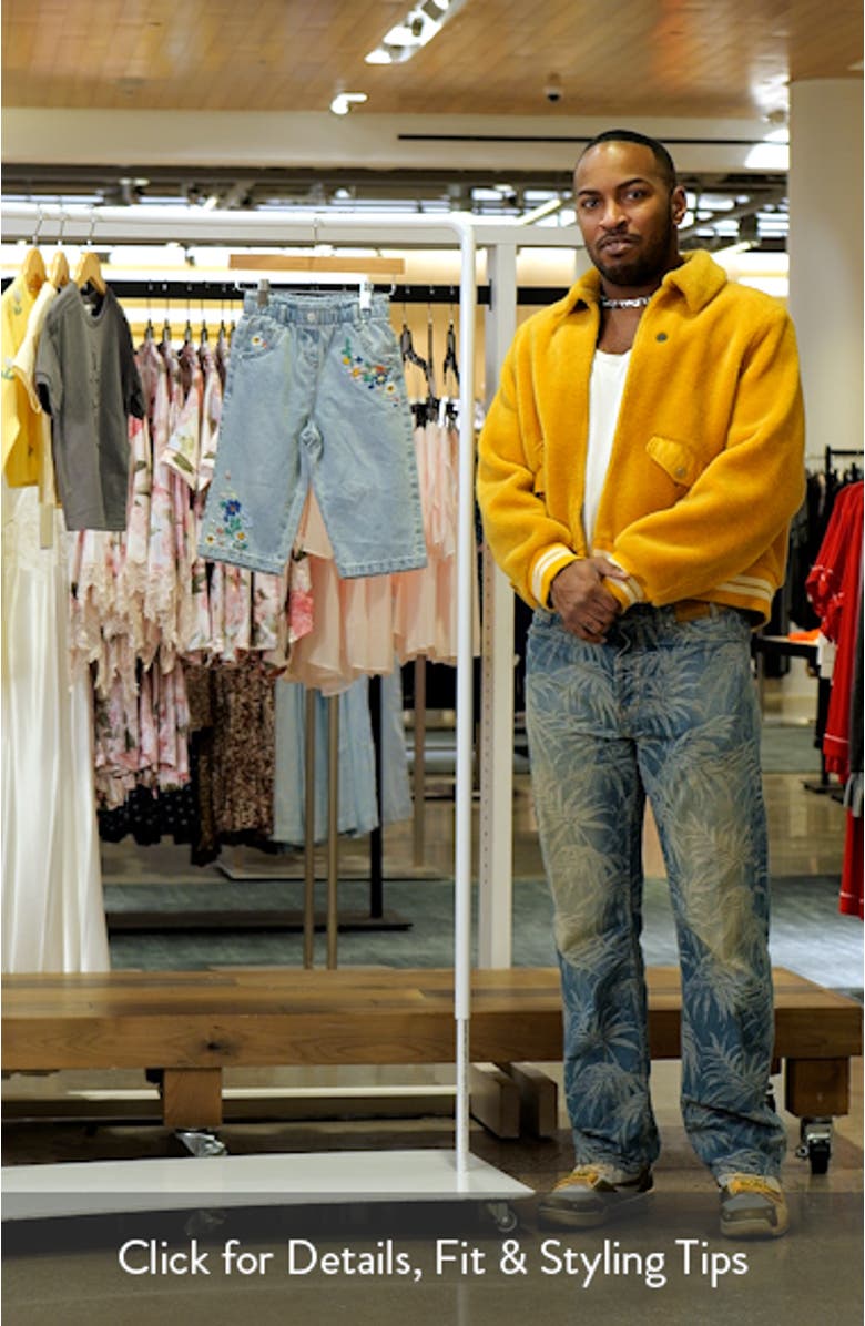 Kids' Floral Embroidered Jeans, sales video thumbnail