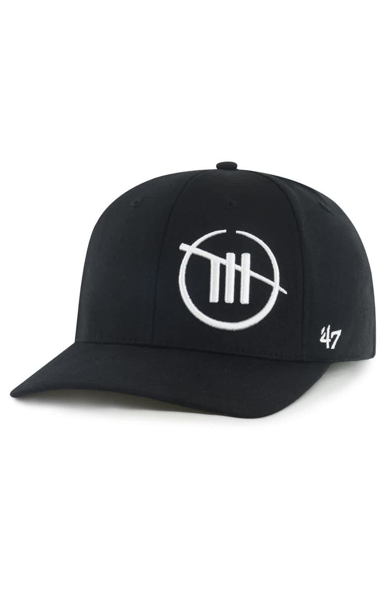 '47 Men's '47  Black TRACKHOUSE RACING Trophy Flex Hat, Main, color, Black