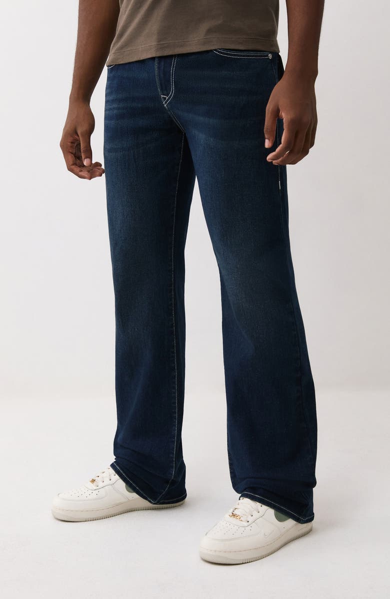 True Religion Billy Flap Relaxed Bootcut Jeans, Alternate, color, Dark Mountainside