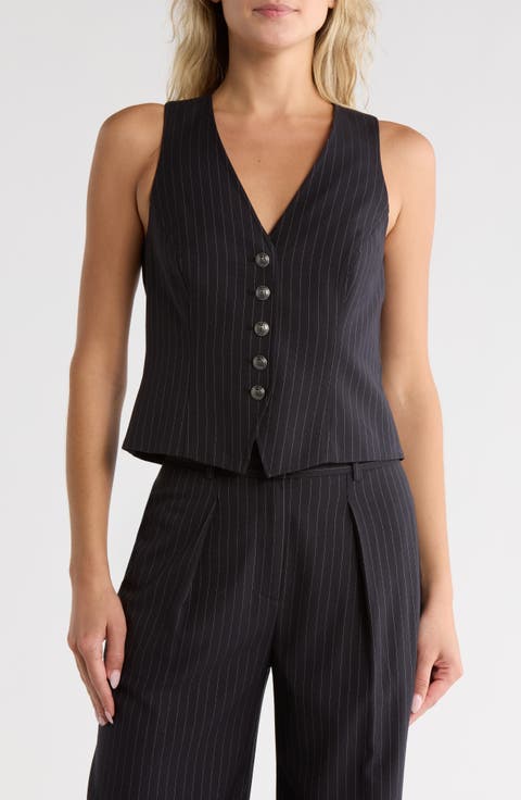 Lera Pinstripe Vest