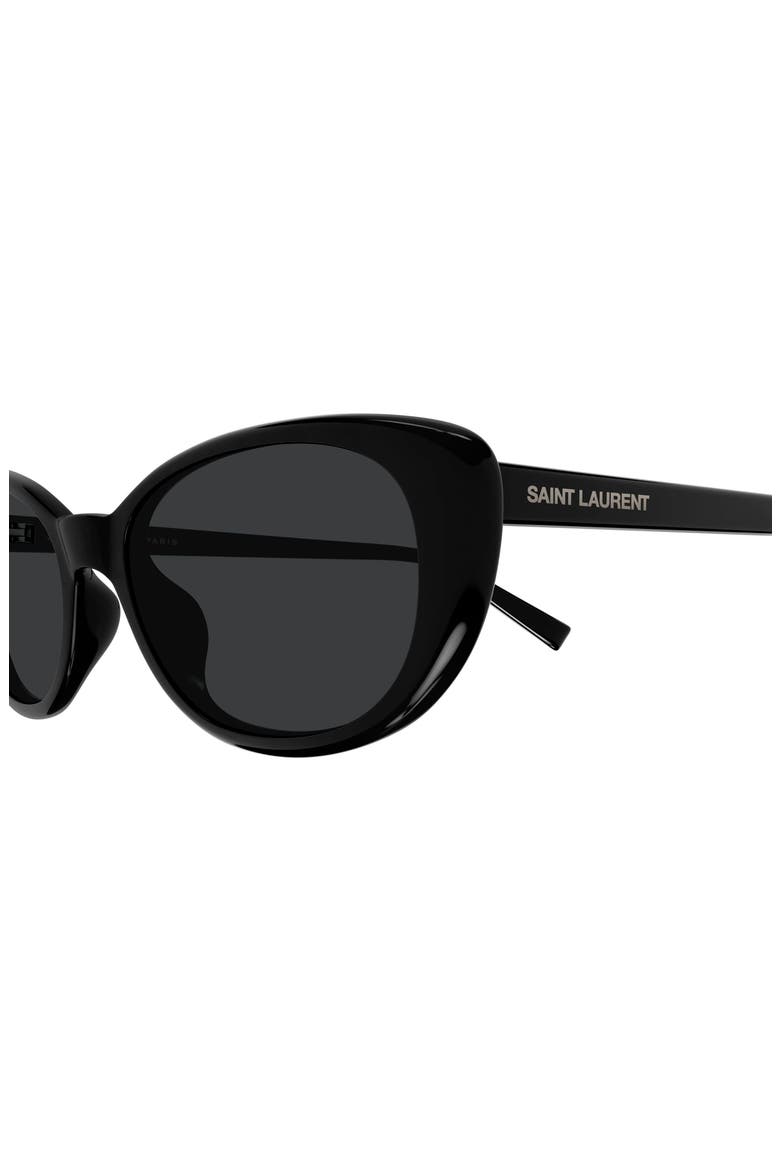 52mm Cat Eye Sunglasses, Alternate, color, BLACK