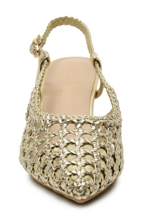 NICOLE MILLER NICOLE MILLER KNOTTY BRAIDED SLINGBACK PUMP 