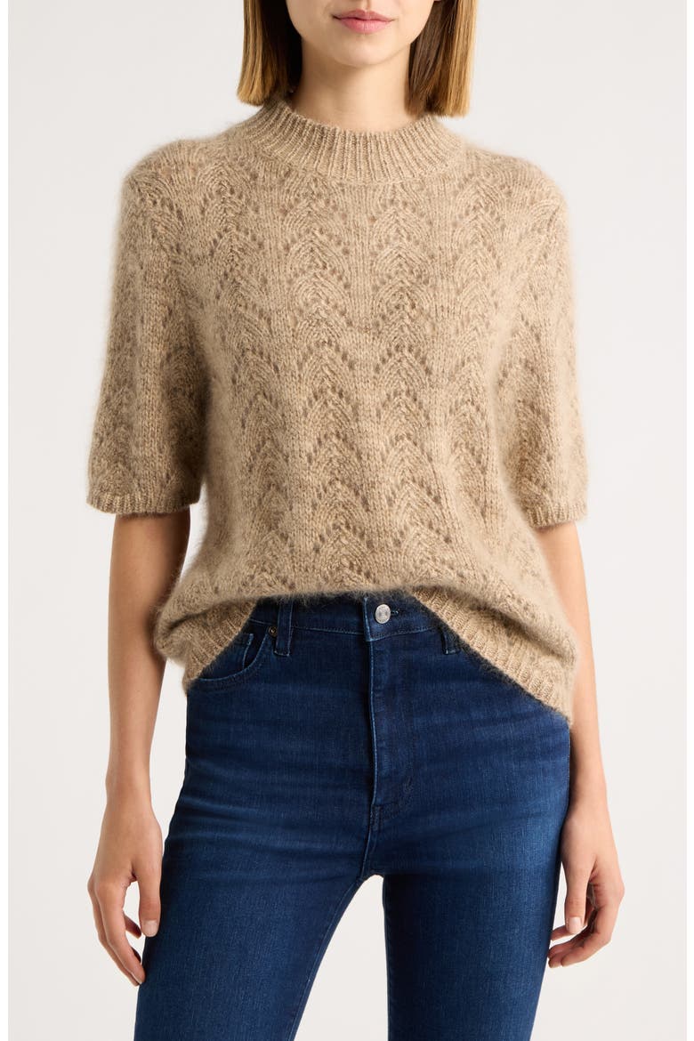 Lurex Cashmere Sweater, Main, color, OATMEAL
