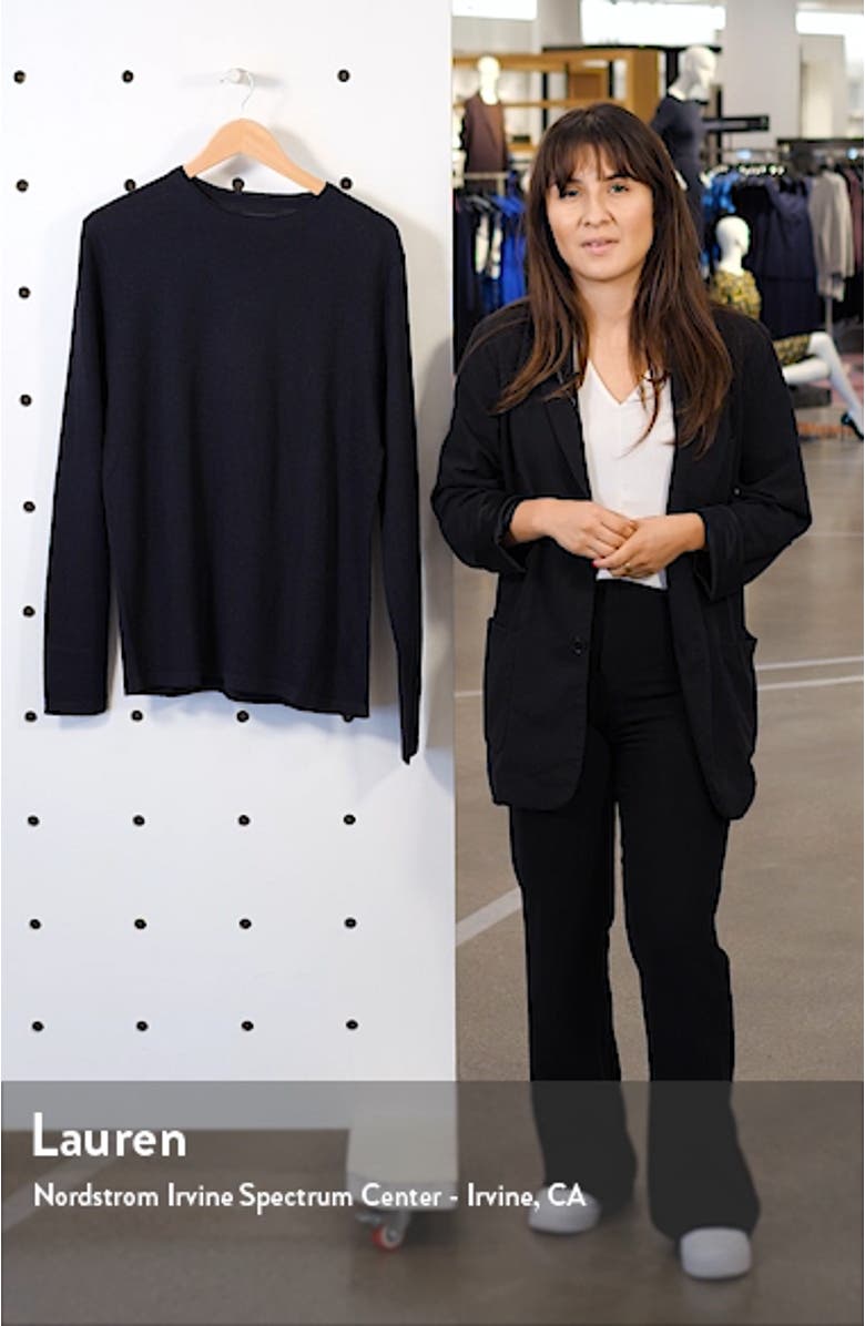 Wool Blend Crewneck Sweater, sales video thumbnail