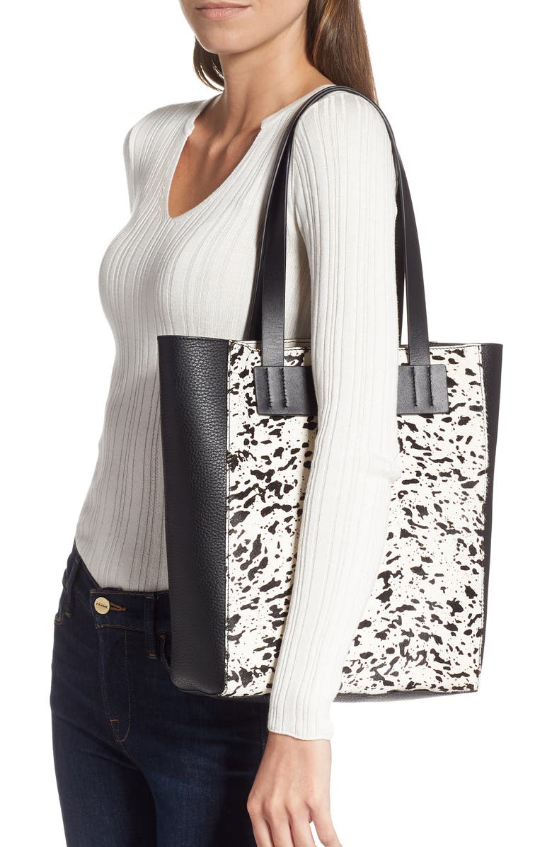 Treasure & Bond Findley Leather & Genuine Calf Hair Tote, Alternate, color,