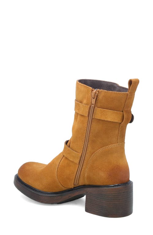 Miz Mooz Bethani Moto Bootie In Wheat Suede