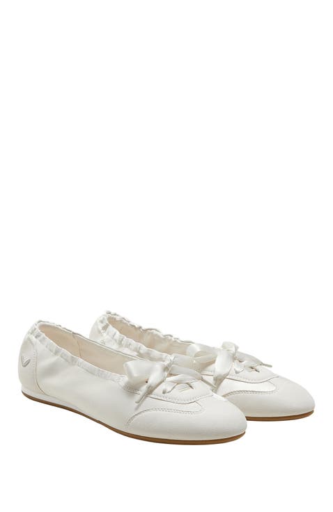Yanka Round-Toe Satin Sneakerina