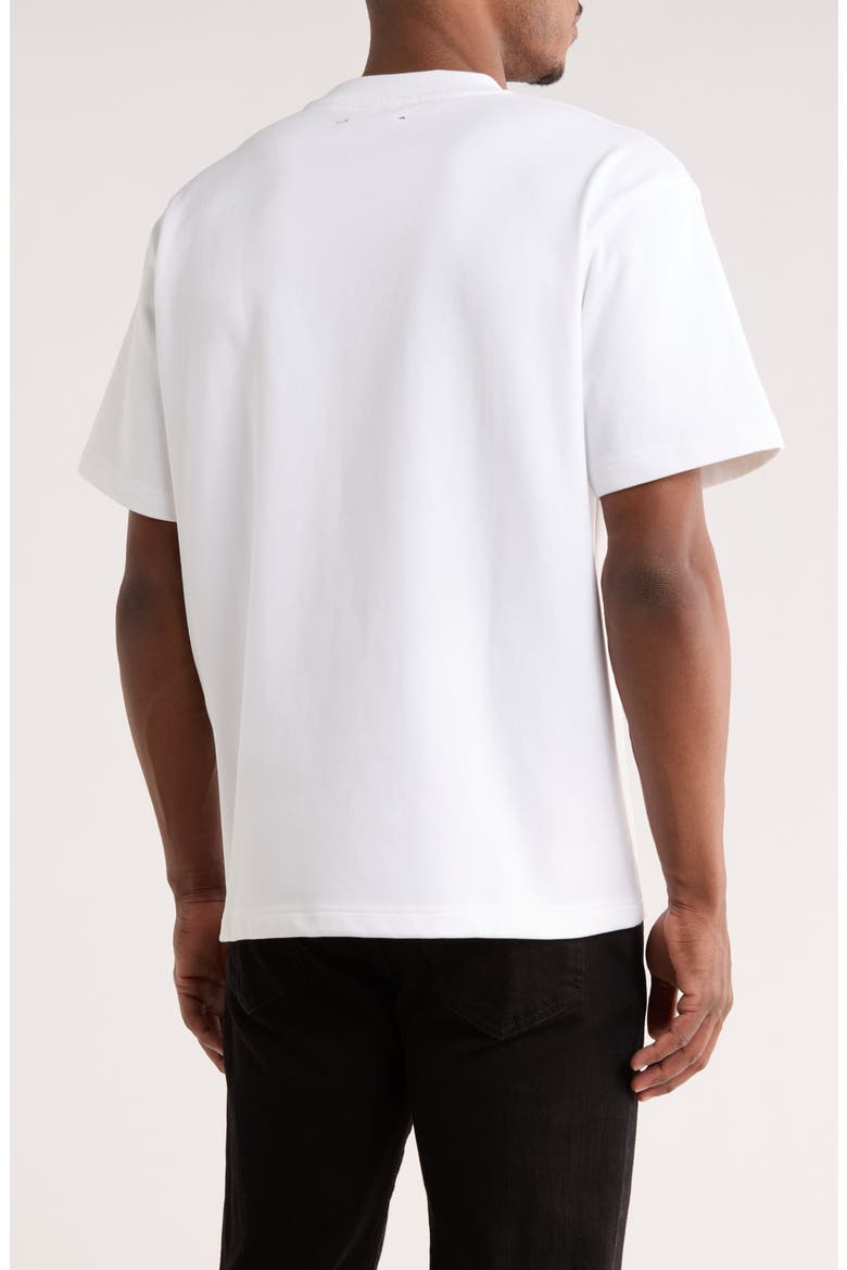 Twitch Leather Appliqué & Rhinestone T-Shirt, Alternate, color, WHITE