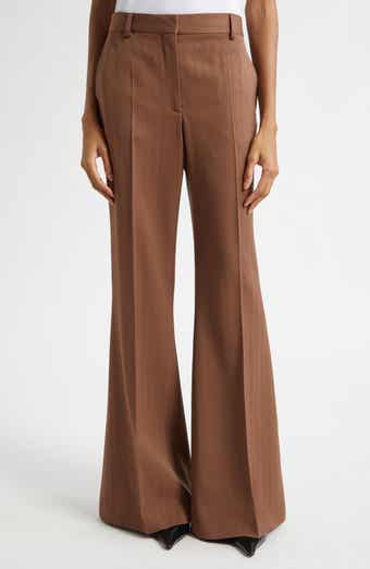 Stripe Wool Bootcut Trousers