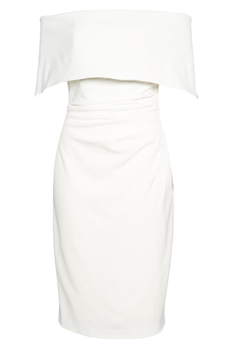 Popover Cocktail Dress, Alternate, color, IVORY