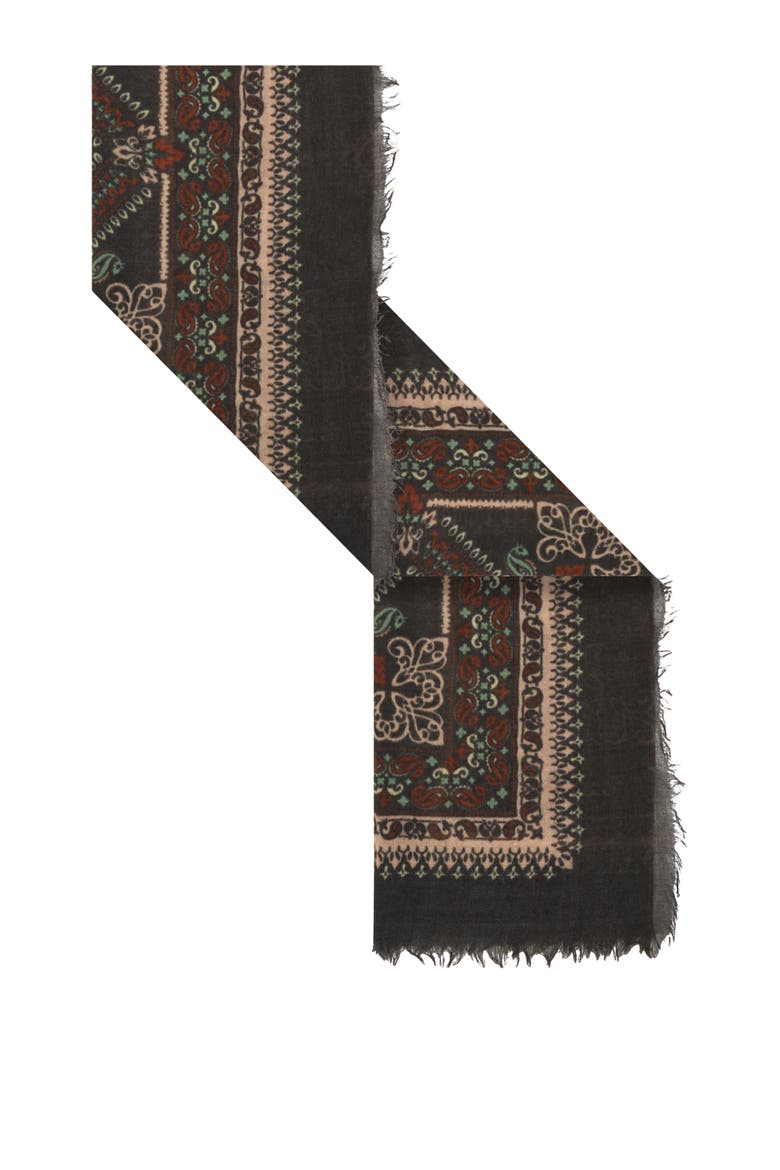 Sinead Bandana Print Scarf, Alternate, color, Cinnamon