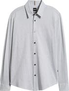BOSS Roan Kent Slim Fit Button-Up Shirt