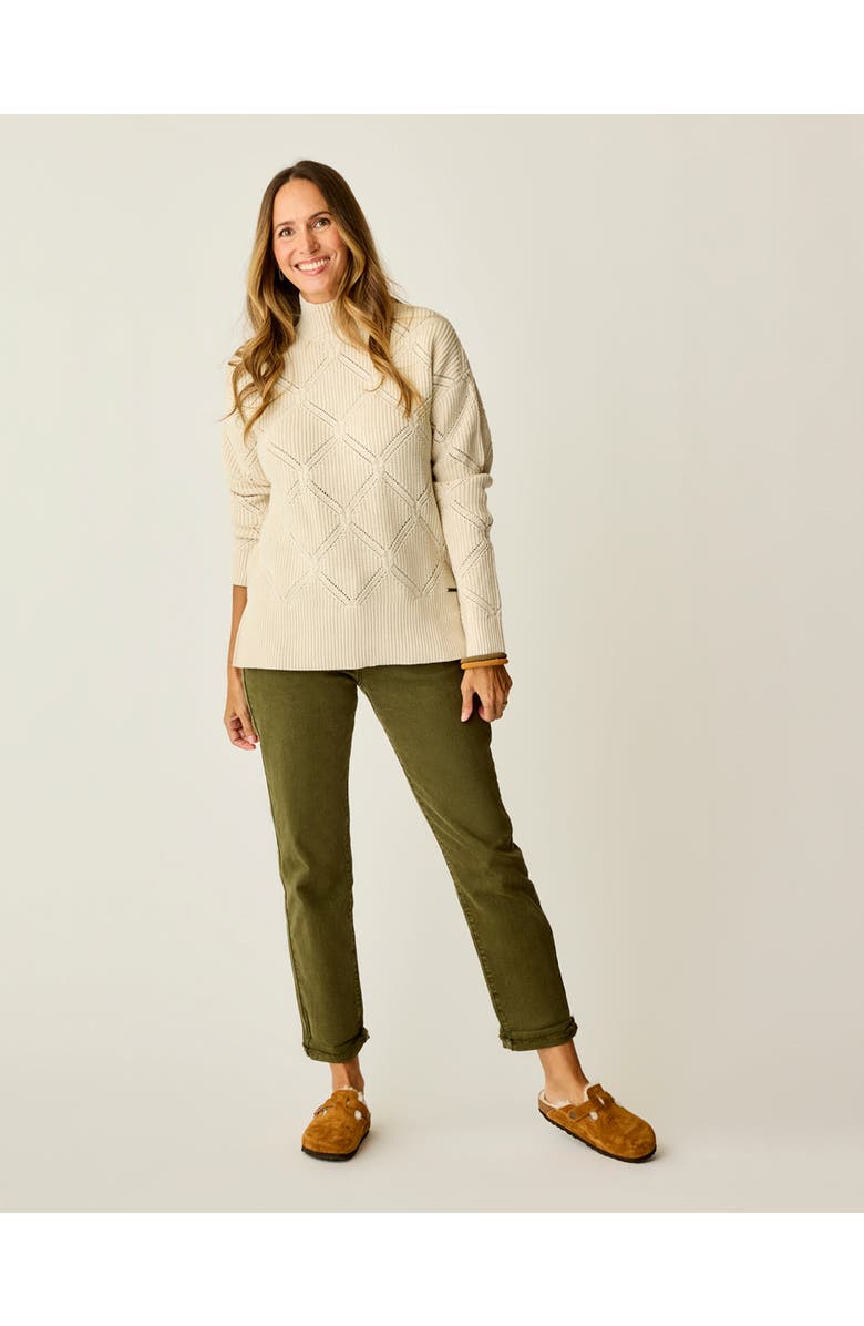 Carve Designs Woodward Allover Sweater, Main, color, Birch