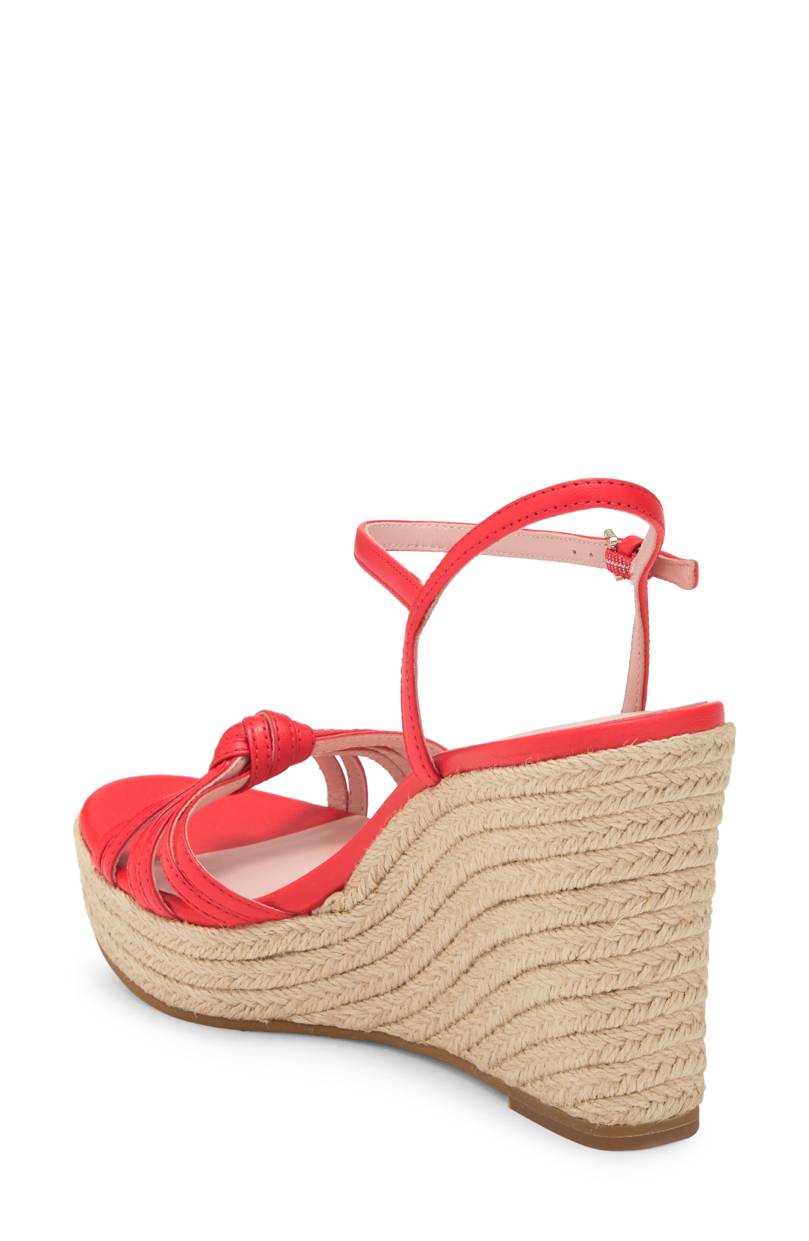 Kate Spade New York tessa espadrille platform wedge sandal, Alternate, color, Ladybug