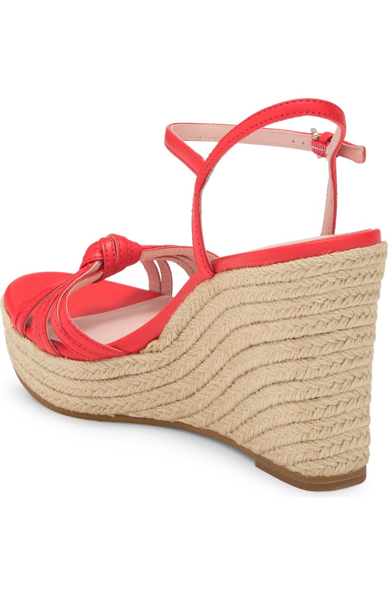 Kate Spade New York tessa espadrille platform wedge sandal, Alternate, color, Ladybug