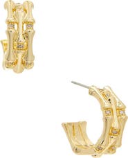 Juvell Bamboo Hoop Earrings