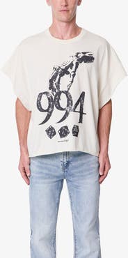 mnml Gamble Sleeveless Graphic Cutoff T-Shirt