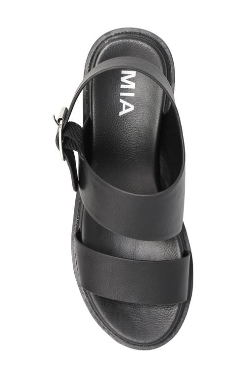 Mia Sheska Slingback Platform Sandal In Black