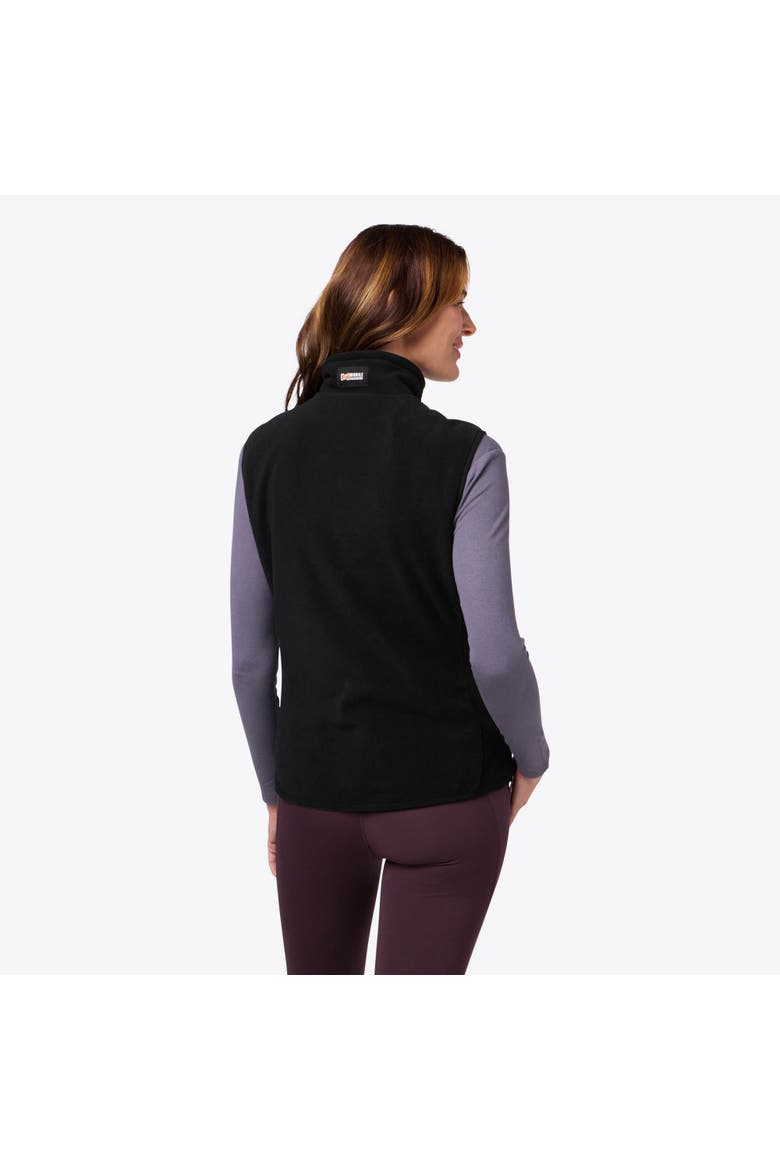 Trek Heated Fleece Vest, Alternate, color, Black