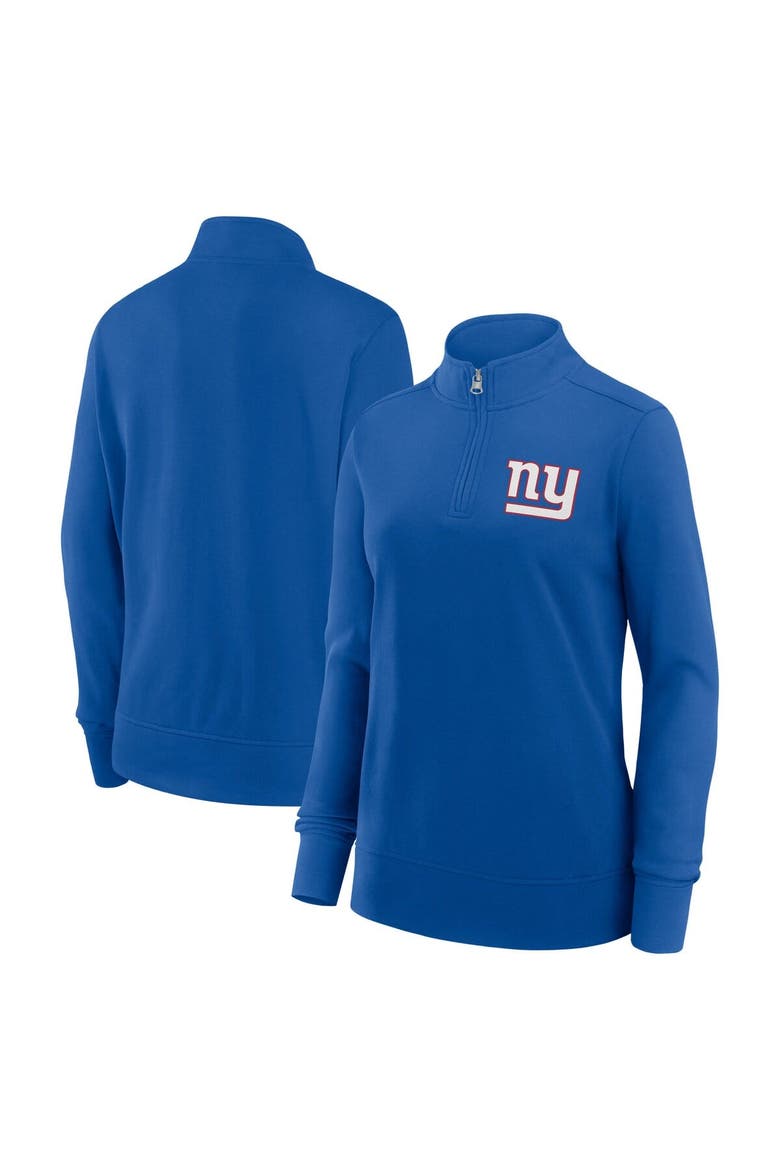 Women's Logo Athletic Royal New York Giants Velocity Quarter-Zip Jacket, Main, color, Royal
