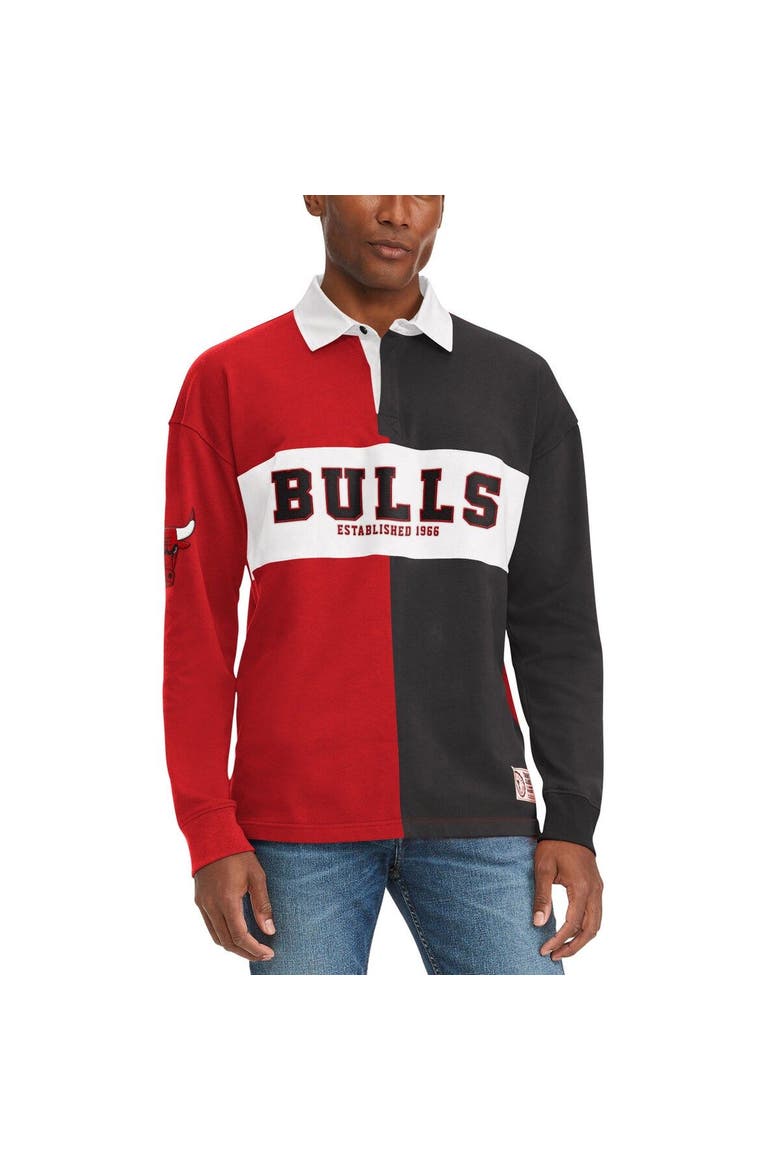 Men's Tommy Jeans Red/Black Chicago Bulls Ronnie Rugby Long Sleeve T-Shirt, Main, color, Red