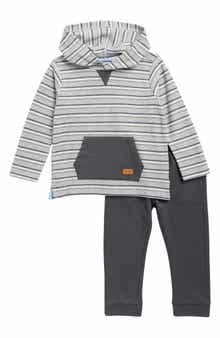 7 For All Mankind Stripe Hoodie & Pants Set