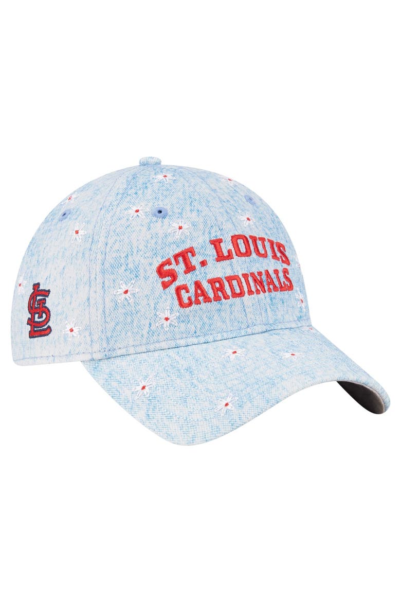 Women's New Era  Light Blue St. Louis Cardinals Daisy All Over 9TWENTY Adjustable Hat, Main, color, Light Blue