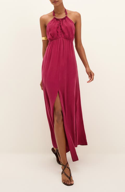 Solid Joy Cover-Up Maxi Dress